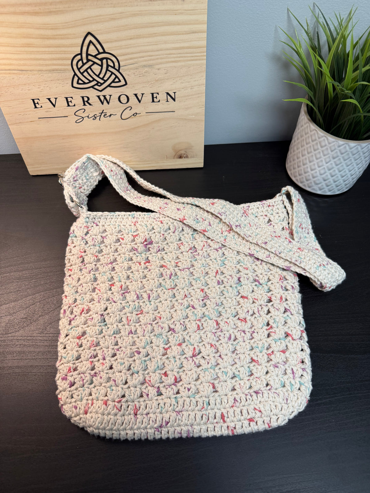 Handmade Crochet Crossbody Bag