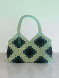 Handmade Crochet Boho Shoulder Bag – 100% Cotton Yarn