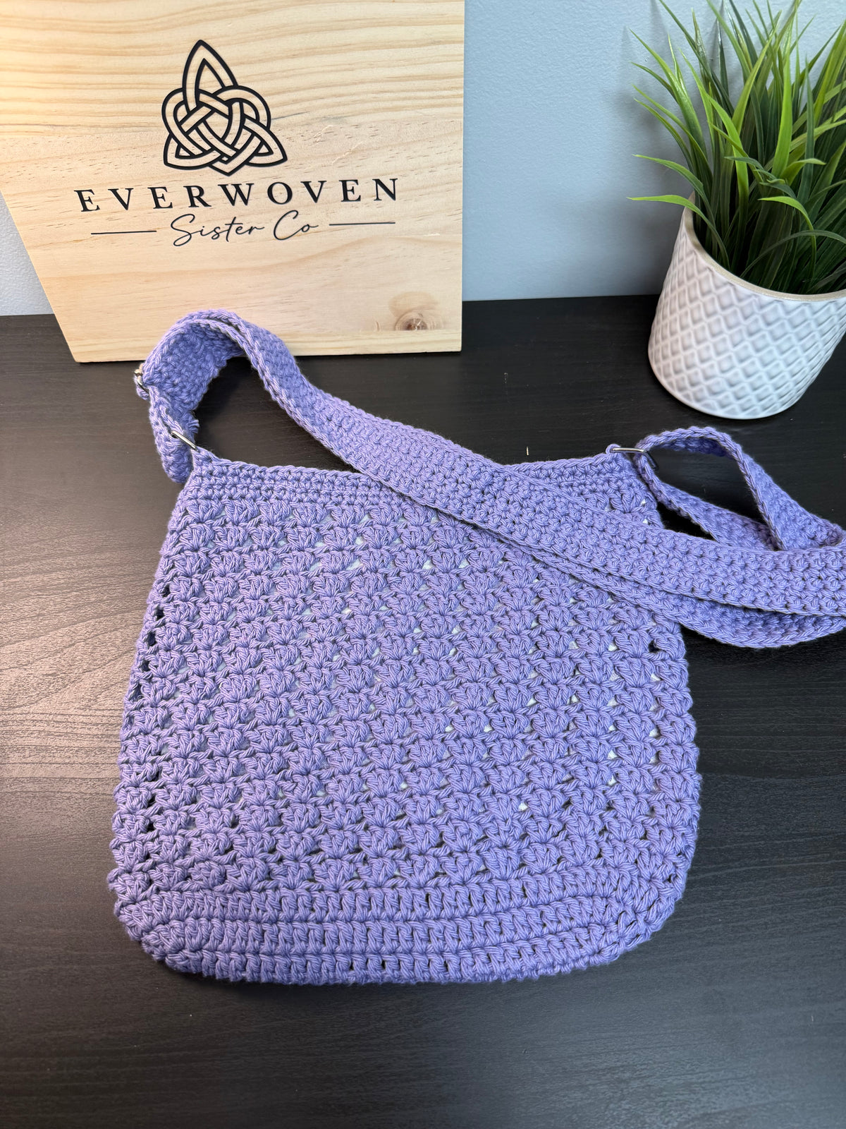Handmade Crochet Crossbody Bag