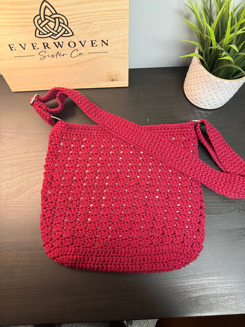 Handmade Crochet Crossbody Bag