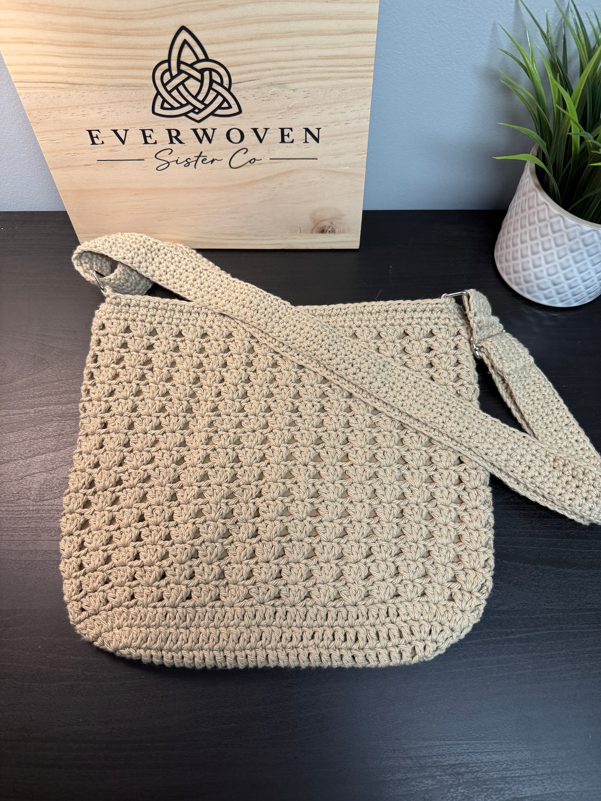 Handmade Crochet Crossbody Bag