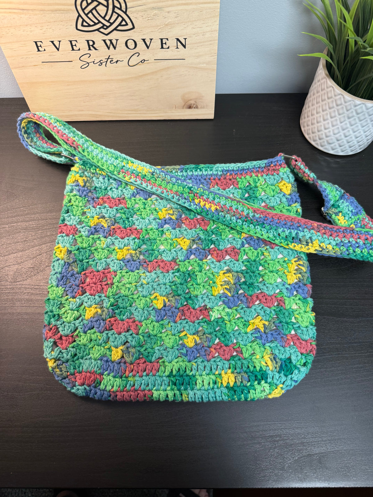 Handmade Crochet Crossbody Bag