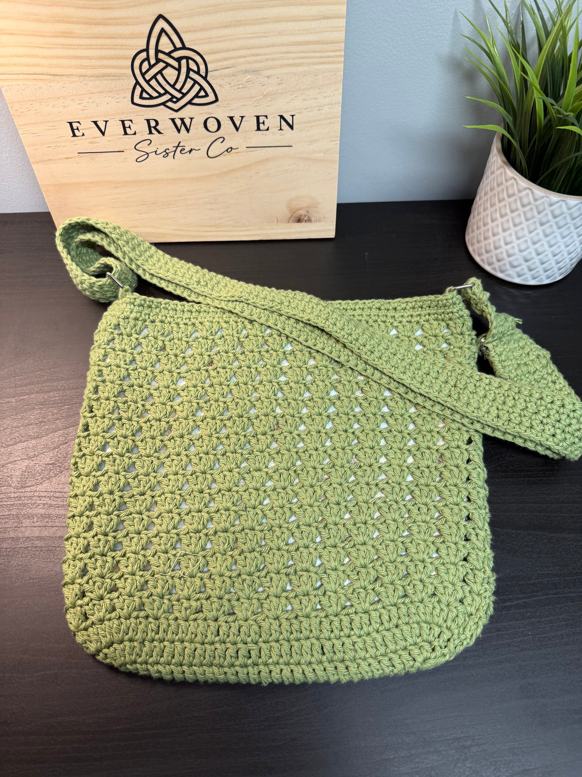 Handmade Crochet Crossbody Bag