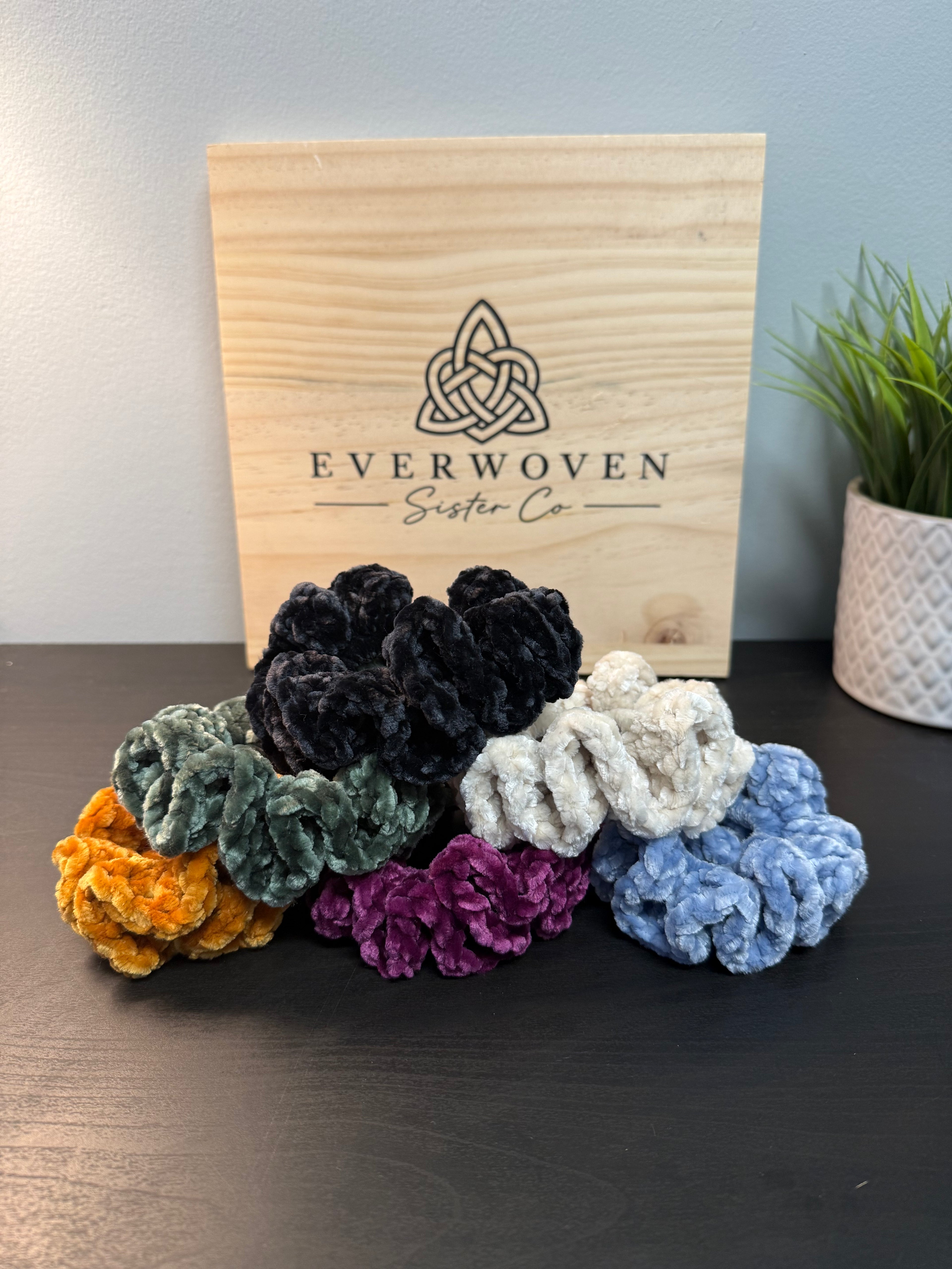 Handmade Crochet Scrunchies
