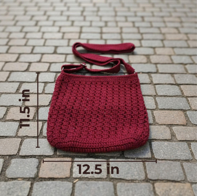 Handmade Crochet Crossbody Bag