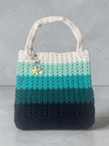 Handmade Ocean Breeze Crochet Tote Purse – Coastal-Inspired Handbag with Seashell & Starfish Charms